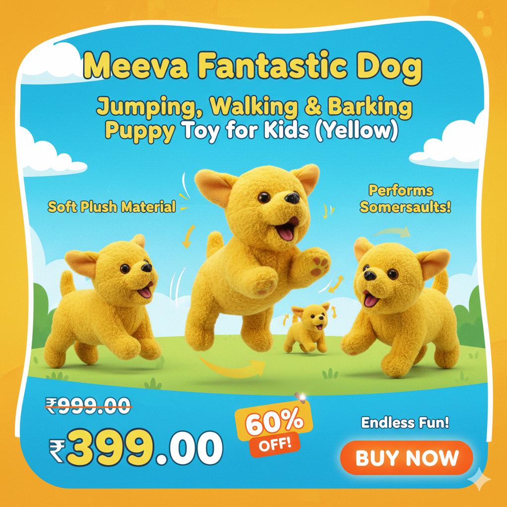 Fantastic Dog Jumping, Walking & Barking Puppy Toy