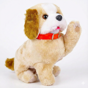 Meeva interactive barking puppy toy with jumping and walking action