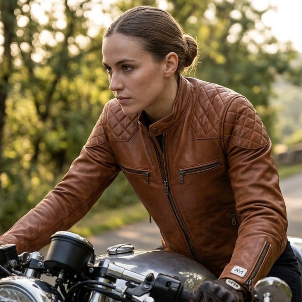 Women's leather jacket