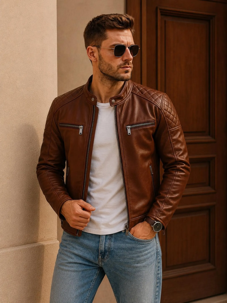 Leather jacket